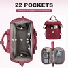 image:imageLOVEVOOK Laptop Backpack for Women Teacher Bag Work Backpack Purse Laptop Computer Back Pack Business Travel Backpack Nursing College Book bag 156inch BlackBeigeBrownWine Redblack