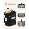 image:imageLOVEVOOK Laptop Backpack for Women Teacher Bag Work Backpack Purse Laptop Computer Back Pack Business Travel Backpack Nursing College Book bag 156inch BlackBeigeBrown1 Blackblack