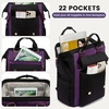image:imageLOVEVOOK Laptop Backpack for Women Teacher Bag Work Backpack Purse Laptop Computer Back Pack Business Travel Backpack Nursing College Book bag 156inch BlackBeigeBrownBlackpurplepurple
