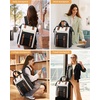 image:imageLOVEVOOK Laptop Backpack for Women Teacher Bag Work Backpack Purse Laptop Computer Back Pack Business Travel Backpack Nursing College Book bag 156inch BlackBeigeBrownBlackbeigebrown