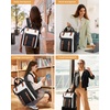 image:imageLOVEVOOK Laptop Backpack for Women Teacher Bag Work Backpack Purse Laptop Computer Back Pack Business Travel Backpack Nursing College Book bag 156inch BlackBeigeBrownBlackbeigebrown