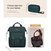 image:imageLOVEVOOK Laptop Backpack for Women Teacher Bag Work Backpack Purse Laptop Computer Back Pack Business Travel Backpack Nursing College Book bag 156inch BlackBeigeBrownDark Greendark Green