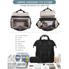 image:imageLOVEVOOK Laptop Backpack for Women Teacher Bag Work Backpack Purse Laptop Computer Back Pack Business Travel Backpack Nursing College Book bag 156inch BlackBeigeBrown1 Blackblack