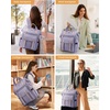 image:imageLOVEVOOK Laptop Backpack for Women Teacher Bag Work Backpack Purse Laptop Computer Back Pack Business Travel Backpack Nursing College Book bag 156inch BlackBeigeBrownPurplepurple