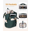 image:imageLOVEVOOK Laptop Backpack for Women Teacher Bag Work Backpack Purse Laptop Computer Back Pack Business Travel Backpack Nursing College Book bag 156inch BlackBeigeBrownDark Greendark Green