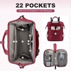 image:imageLOVEVOOK Laptop Backpack for Women Teacher Bag Work Backpack Purse Laptop Computer Back Pack Business Travel Backpack Nursing College Book bag 156inch BlackBeigeBrownWine Redblack