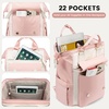 image:imageLOVEVOOK Laptop Backpack for Women Teacher Bag Work Backpack Purse Laptop Computer Back Pack Business Travel Backpack Nursing College Book bag 156inch BlackBeigeBrownPinkbeigebeige