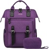 image:imageLOVEVOOK Laptop Backpack for Women Teacher Bag Work Backpack Purse Laptop Computer Back Pack Business Travel Backpack Nursing College Book bag 156inch BlackBeigeBrownDark Purpleblack