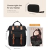 image:imageLOVEVOOK Laptop Backpack for Women Teacher Bag Work Backpack Purse Laptop Computer Back Pack Business Travel Backpack Nursing College Book bag 156inch BlackBeigeBrown1 Blackbrown