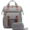 image:imageLOVEVOOK Laptop Backpack for Women Teacher Bag Work Backpack Purse Laptop Computer Back Pack Business Travel Backpack Nursing College Book bag 156inch BlackBeigeBrownGreybrown