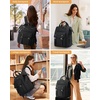 image:imageLOVEVOOK Laptop Backpack for Women Teacher Bag Work Backpack Purse Laptop Computer Back Pack Business Travel Backpack Nursing College Book bag 156inch BlackBeigeBrown1 Blackblack