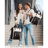 image:imageLOVEVOOK Laptop Backpack for Women Teacher Bag Work Backpack Purse Laptop Computer Back Pack Business Travel Backpack Nursing College Book bag 156inch BlackBeigeBrownBlackbeigebrown