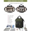 image:imageLOVEVOOK Laptop Backpack for Women Teacher Bag Work Backpack Purse Laptop Computer Back Pack Business Travel Backpack Nursing College Book bag 156inch BlackBeigeBrownBlackarmy Greenarmy Green