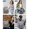 image:imageLOVEVOOK Laptop Backpack for Women Teacher Bag Work Backpack Purse Laptop Computer Back Pack Business Travel Backpack Nursing College Book bag 156inch BlackBeigeBrownGreybrown