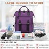 image:imageLOVEVOOK Laptop Backpack for Women Teacher Bag Work Backpack Purse Laptop Computer Back Pack Business Travel Backpack Nursing College Book bag 156inch BlackBeigeBrownDark Purpleblack