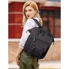 image:imageLOVEVOOK Laptop Backpack for Women Teacher Bag Work Backpack Purse Laptop Computer Back Pack Business Travel Backpack Nursing College Book bag 156inch BlackBeigeBrown1 Blackblack