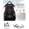 image:imageLOVEVOOK Laptop Backpack for Women Teacher Bag Work Backpack Purse Laptop Computer Back Pack Business Travel Backpack Nursing College Book bag 156inch BlackBeigeBrown1 Blackbrown