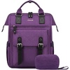 image:imageLOVEVOOK Laptop Backpack for Women Teacher Bag Work Backpack Purse Laptop Computer Back Pack Business Travel Backpack Nursing College Book bag 156inch BlackBeigeBrownDark Purpleblack