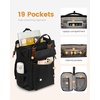 image:imageLOVEVOOK Laptop Backpack for Women Teacher Bag Work Backpack Purse Laptop Computer Back Pack Business Travel Backpack Nursing College Book bag 156inch BlackBeigeBrown1 Blackbrown