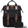 image:imageLOVEVOOK Laptop Backpack for Women Teacher Bag Work Backpack Purse Laptop Computer Back Pack Business Travel Backpack Nursing College Book bag 156inch BlackBeigeBrown1 Blackbrown