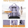 image:imageLOVEVOOK Laptop Backpack for Women Teacher Bag Work Backpack Purse Laptop Computer Back Pack Business Travel Backpack Nursing College Book bag 156inch BlackBeigeBrownPurplepurple