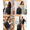 image:imageLOVEVOOK Laptop Backpack for Women Teacher Bag Work Backpack Purse Laptop Computer Back Pack Business Travel Backpack Nursing College Book bag 156inch BlackBeigeBrown1 Blackblack