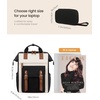 image:imageLOVEVOOK Laptop Backpack for Women Teacher Bag Work Backpack Purse Laptop Computer Back Pack Business Travel Backpack Nursing College Book bag 156inch BlackBeigeBrownBlackbeigebrown
