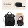 image:imageLOVEVOOK Laptop Backpack for Women Teacher Bag Work Backpack Purse Laptop Computer Back Pack Business Travel Backpack Nursing College Book bag 156inch BlackBeigeBrown1 Blackblack