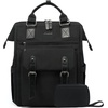 image:imageLOVEVOOK Laptop Backpack for Women Teacher Bag Work Backpack Purse Laptop Computer Back Pack Business Travel Backpack Nursing College Book bag 156inch BlackBeigeBrown1 Blackblack