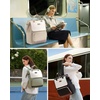 image:imageLOVEVOOK Laptop Backpack for Women with Giant Tumbler Holder Pocket for Travel Work Nurse TeacherBean Green Beige