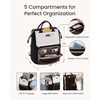 image:imageLOVEVOOK Laptop Backpack for Women with Giant Tumbler Holder Pocket for Travel Work Nurse TeacherBlack
