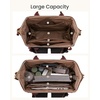 image:imageLOVEVOOK Laptop Backpack for Women with Giant Tumbler Holder Pocket for Travel Work Nurse TeacherBlack White Brown