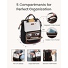image:imageLOVEVOOK Laptop Backpack for Women with Giant Tumbler Holder Pocket for Travel Work Nurse TeacherKhaki Coffee