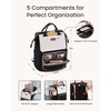 image:imageLOVEVOOK Laptop Backpack for Women with Giant Tumbler Holder Pocket for Travel Work Nurse TeacherLeopard Printcoffee