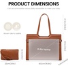 image:imageLOVEVOOK Laptop Bag for Women 156 Inch Laptop Tote Bag Leather Work Bags for Women Professional Computer bag