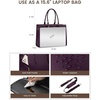 image:imageLOVEVOOK Laptop Lunch Tote Bag for Women for Work with Insulated Lunch Compartment 156 Inch Large Capacity Computer Handbag