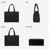 image:imageLOVEVOOK Laptop Tote Bag for WomenCanvas Work Tote Bag for Women with Clutch Purse156 Inch Computer Briefcase BagProfessional Teacher Business Office BagLightweight Shoulder TravelBlack