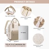 image:imageLOVEVOOK Mini Backpack for Women Girls Stylish Waterproof Backpack Purse with USB Port Cute Daypack for School Travel PartyBeige  Khaki