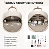 image:imageLOVEVOOK Mini Backpack for Women Girls Stylish Waterproof Backpack Purse with USB Port Cute Daypack for School Travel PartyBeige  Khaki