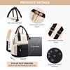 image:imageLOVEVOOK Mini Backpack for Women Girls Stylish Waterproof Backpack Purse with USB Port Cute Daypack for School Travel PartyBlack  Beige