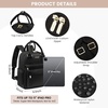 image:imageLOVEVOOK Mini Backpack for Women Girls Stylish Waterproof Backpack Purse with USB Port Cute Daypack for School Travel PartyBlack