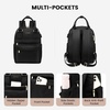 image:imageLOVEVOOK Mini Backpack for Women Girls Stylish Waterproof Backpack Purse with USB Port Cute Daypack for School Travel PartyBlack1