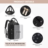 image:imageLOVEVOOK Mini Backpack for Women Girls Stylish Waterproof Backpack Purse with USB Port Cute Daypack for School Travel PartyBlack2