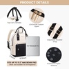 image:imageLOVEVOOK Mini Backpack for Women Girls Stylish Waterproof Backpack Purse with USB Port Cute Daypack for School Travel PartyBlackbeige