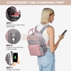 image:imageLOVEVOOK Mini Backpack for Women Girls Stylish Waterproof Backpack Purse with USB Port Cute Daypack for School Travel PartyCoffee  Khaki
