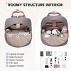 image:imageLOVEVOOK Mini Backpack for Women Girls Stylish Waterproof Backpack Purse with USB Port Cute Daypack for School Travel PartyCoffee  Khaki