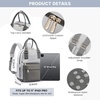 image:imageLOVEVOOK Mini Backpack for Women Girls Stylish Waterproof Backpack Purse with USB Port Cute Daypack for School Travel PartyDark Gray  Light Gray