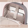 image:imageLOVEVOOK Mini Backpack for Women Girls Stylish Waterproof Backpack Purse with USB Port Cute Daypack for School Travel PartyGrey  Pink