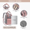 image:imageLOVEVOOK Mini Backpack for Women Girls Stylish Waterproof Backpack Purse with USB Port Cute Daypack for School Travel PartyGrey  Pink