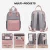image:imageLOVEVOOK Mini Backpack for Women Girls Stylish Waterproof Backpack Purse with USB Port Cute Daypack for School Travel PartyGrey  Pink